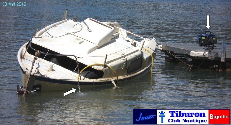On vide l'eau avec une pompe ... On vide l'eau avec une pompe ...